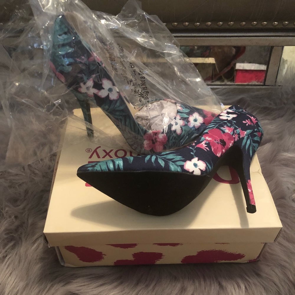 Floral dolce heel